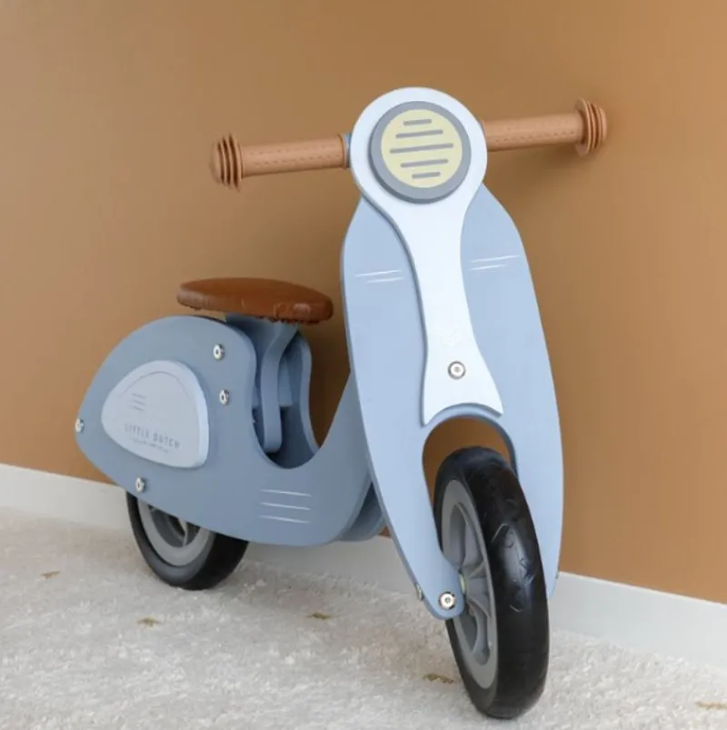 Little Dutch Scooter Draisienne - Azul - ^ Draisiennes Y Bicicletas De Madera