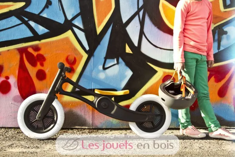 Wishbone Design Studio Scooter Wishbone Recycled Edition 2 En 1 Negro - ^ Draisiennes Y Bicicletas De Madera