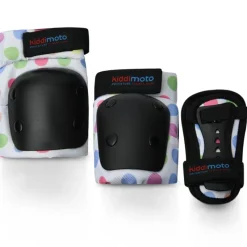 Kiddimoto Set De Proteccion Infantil Dotty M En Color Pastel - ^ Cascos Y Guantes