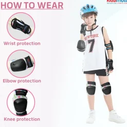Kiddimoto Set De Proteccion Infantil Dotty M En Color Pastel - ^ Cascos Y Guantes