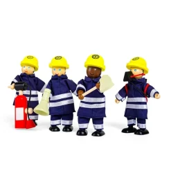 Bigjigs Toys Set Muñecos Bomberos - ^ Los Bomberos, La Policía