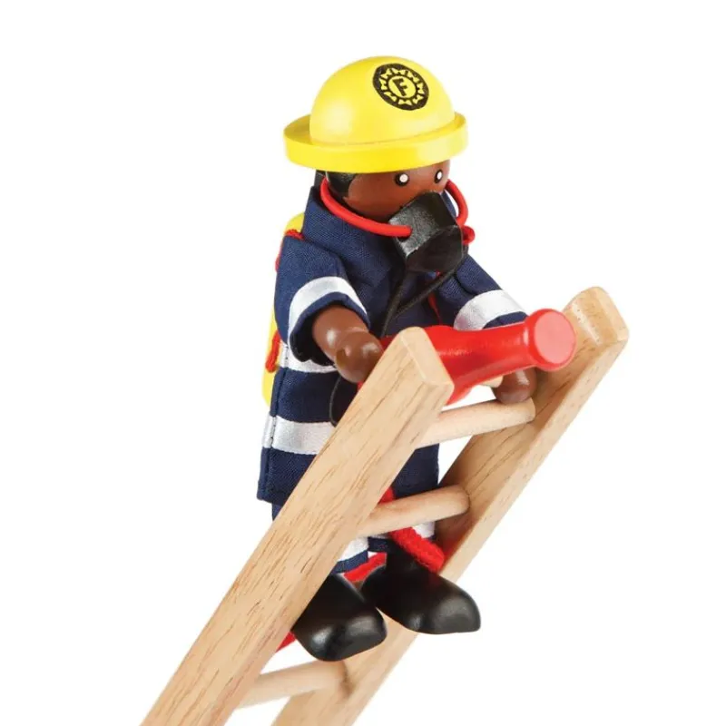 Bigjigs Toys Set Muñecos Bomberos - ^ Los Bomberos, La Policía