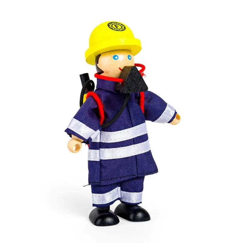 Bigjigs Toys Set Muñecos Bomberos - ^ Los Bomberos, La Policía