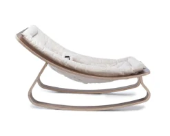 Charlie Crane Silla De Bebe Levo En Nogal - Blanco - ^ Mobiliario De Guarderia