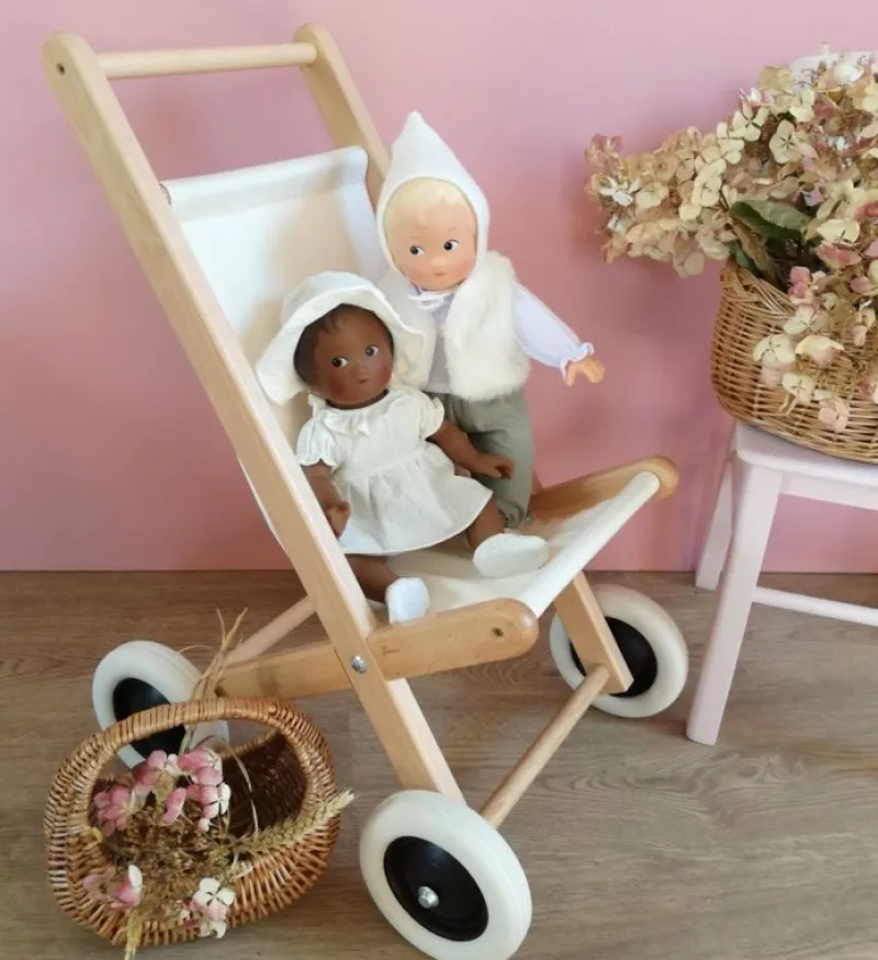 Egmont Toys Silla De Paseo De Madera Y Tejido Natural - ^ Cunas, Sillas De Paseo, Cochecitos...