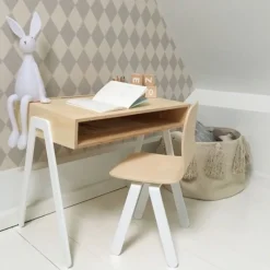 In2wood Silla Para Niños De 2 A 6 Anos - Blanco - ^ Escritorios, Mesas Y Sillas