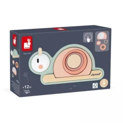 Janod Sweet Cocoon Caracol Sensorial Apilable - ^ Puzzles Para Niños