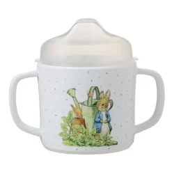 Petit Jour Taza Con Dos Asas Y Pico Extraible Pierre Rabbit Blanca - ^ Una Mesa
