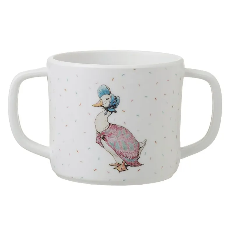 Petit Jour Taza Con Dos Asas Y Pico Extraible Pierre Rabbit Blanca - ^ Una Mesa