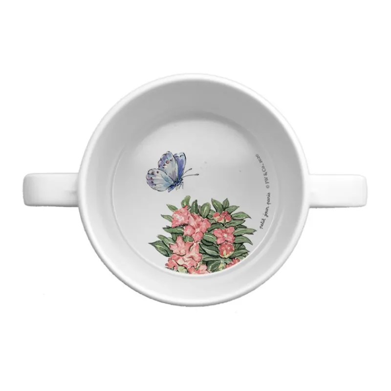 Petit Jour Taza Con Dos Asas Y Pico Extraible Pierre Rabbit Blanca - ^ Una Mesa