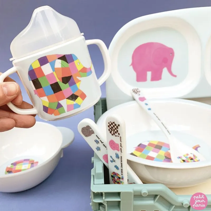 Petit Jour Taza Con Dos Asas Y Pico Extraible Azul Elmer - ^ Una Mesa