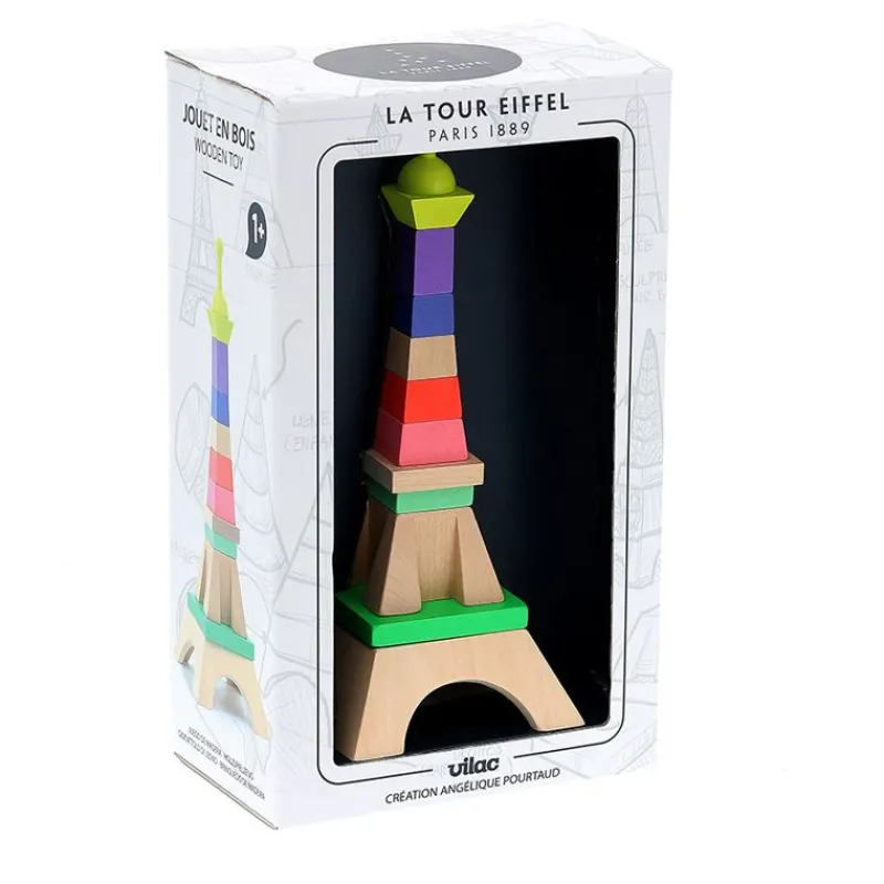Vilac Torre Eiffel Apilable - ^ Relojes Despertadores, Marcos De Fotos, Medidores De Altura, Espejos...