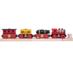 Bigjigs Toys Tren De Madera Pirata - ^ Locomotoras, Vagones Y Trenes Brio