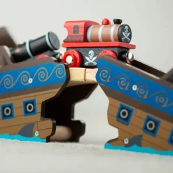 Bigjigs Toys Tren De Madera Pirata - ^ Locomotoras, Vagones Y Trenes Brio