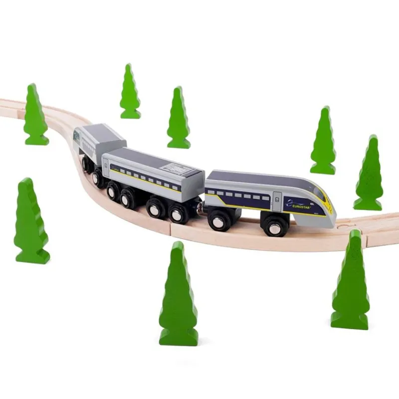 Bigjigs Toys Tren Eurostar E320 - ^ Locomotoras, Vagones Y Trenes Brio