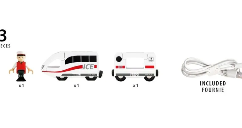 Brio Tren Recargable Ice - ^ Locomotoras, Vagones Y Trenes Brio
