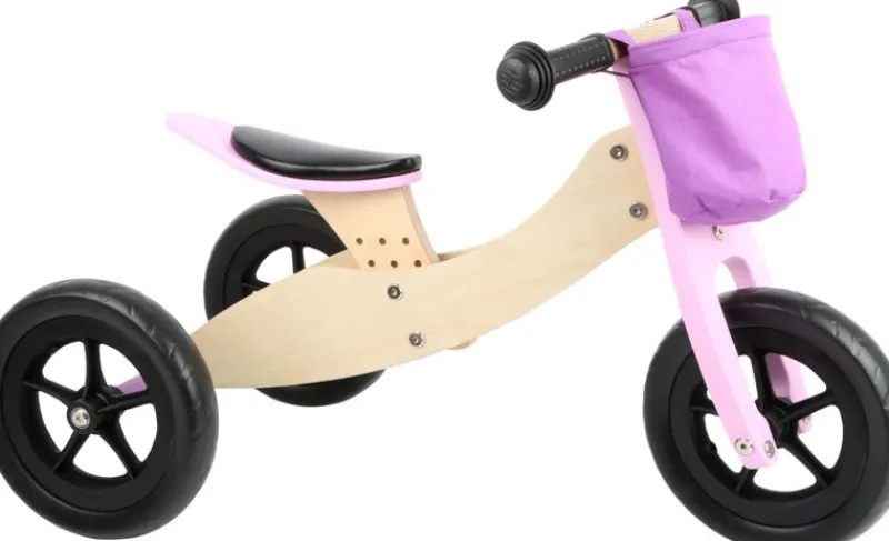 Small foot company Triciclo 2 En 1 Draisienne Maxi Rosa - ^ Draisiennes Y Bicicletas De Madera