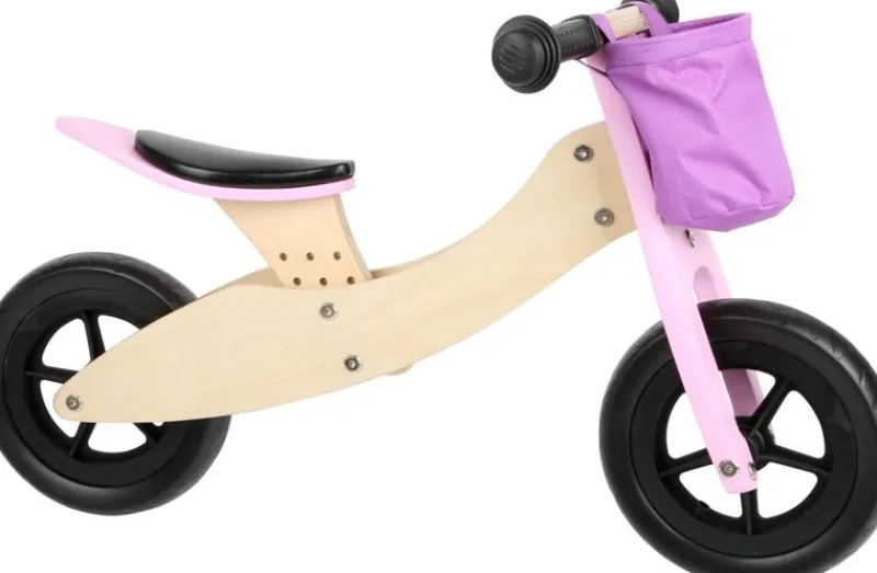 Small foot company Triciclo 2 En 1 Draisienne Maxi Rosa - ^ Draisiennes Y Bicicletas De Madera