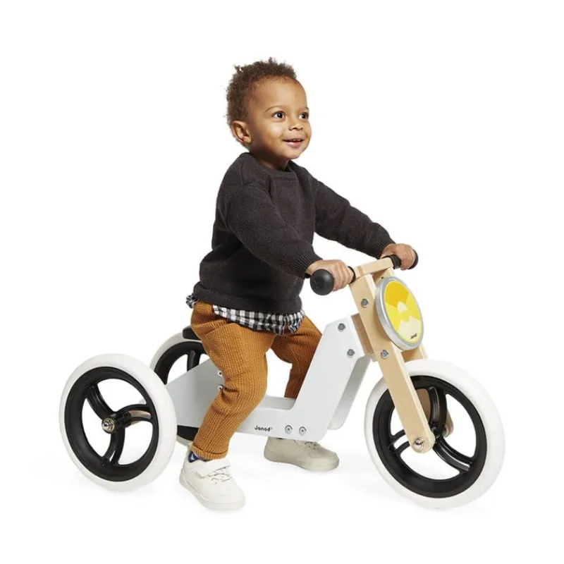 Janod Triciclo De Madera 2 En 1 - ^ Draisiennes Y Bicicletas De Madera