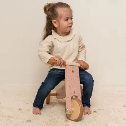 Little Dutch Triciclo De Madera Rosa - ^ Draisiennes Y Bicicletas De Madera