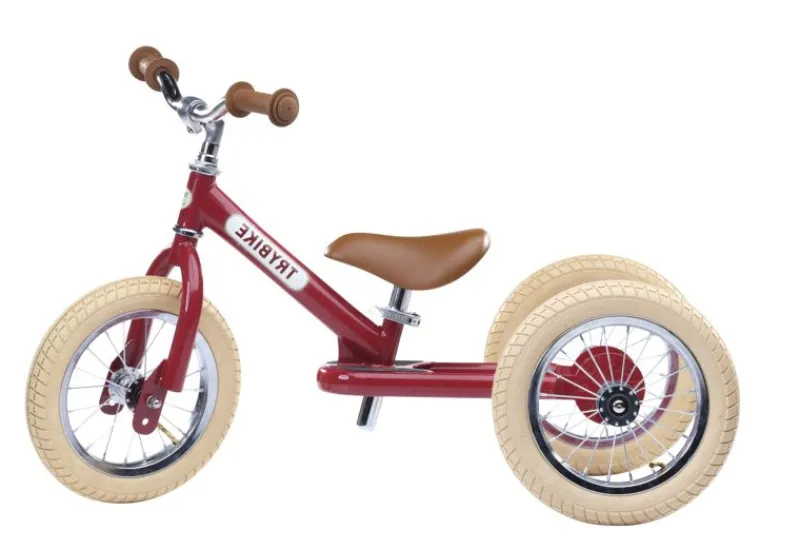 Trybike Draisienne 2 En 1 Rojo - ^ Draisiennes Y Bicicletas De Madera