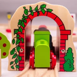 Bigjigs Toys Tunel Ladrillos Rojos - ^ Estaciones De Ferrocarril, Puentes Y Edificios De La Brio